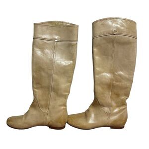 Women’s Chloe Boots Tan Size 36.5 Made In Italy Leather Fashion